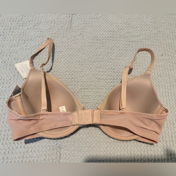 NEW OnGossamer Mesh Convertible T Shirt Bra Size 32C Champagne NWT - Picture 3 of 5